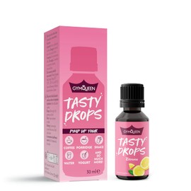 GymQueen Tasty Drops, Lemon, Flavour Drops without Calories, 30 ml