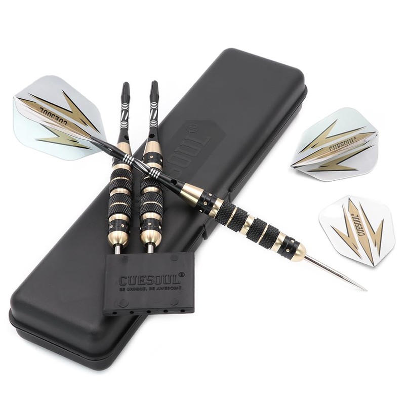 CUESOUL Archer 23 Grams Steel Tip Darts - Black Coating