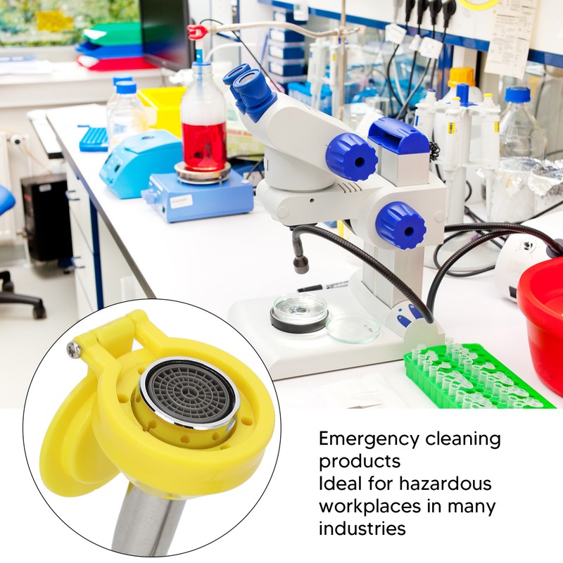 Emergency Eye Wash Station Faucet Wall Mounted Portable Reliable First