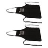 2pcs Kitchen Cooking Aprons Adjustable Bib Soft Chef Apron with