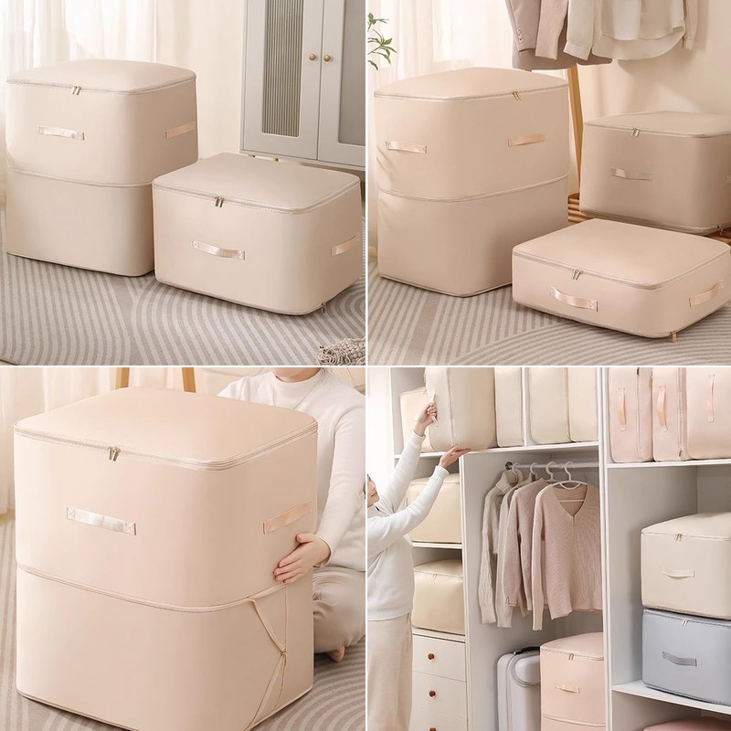 OUZHOU 2Pcs Ultra Space Saving Self Compression Storage Bag,space saver