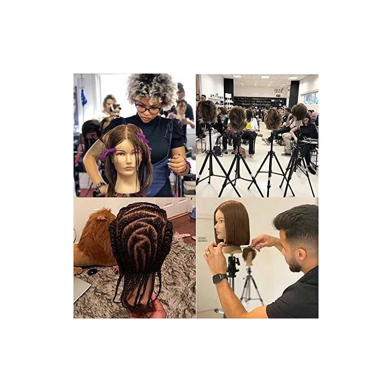 N2 Maniqui Cabeza Cabello Natural Marrón 20 Cm N2