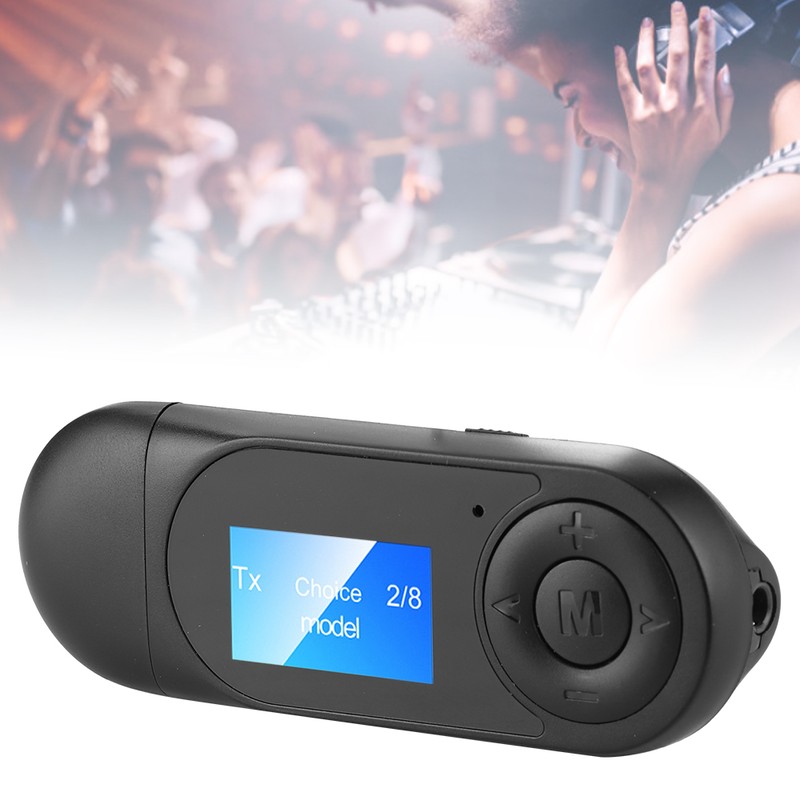 Bluetooth 5.0 Audio Adapter Wireless Transmitter Receiver with LCD for