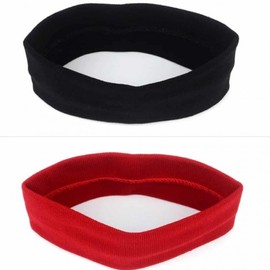 Sports Running Headband Tennis Band Black 3ea