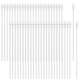 Weewooday 50 Pcs Disposable Artificial Insemination Rods Disposable Breeding Rod Tube Flexible Breeding Catheter Tube for Dog Goat Sheep(10.8 Inches,White)