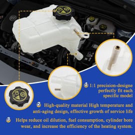 603-383 Engine Coolant Reservoir Radiator Expansion Tank With Cap for 2010-2016 Chevy Cruze Orlando 2012-2018 Buick Verano Cascada 13505353, 13393368, 13465094, 13256823