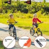 YUZHEDM Pack of 3 Reflective Bicycle Flag Bicycle Safety Flags