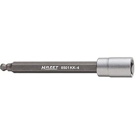 HAZET 8501KK-4 Ball Hex Socket (Insertion Angle: 0.25 inches (6.35 mm)
