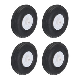 sourcing map RC Airplane Wheels 1.26" OD RC Airplane,Aircraft PU Sponge Wheels,Tire Tail Wheel RC Aircraft Foam Wheel Replacement for DIY RC Model Plane Aircraft Pack of 4