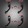 HDBUBALUS Motorcycle 1 1/4" Highway Peg Mount Universal Adjustable Highway
