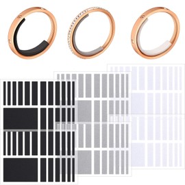 Zonon 114 Pieces/ 6 Sheets Invisible Ring Size Adjuster 6 Sizes Loose Ring Sizers Guard Spacer Tightener Fixed Piece for Preventing from Loosening Slipping Off
