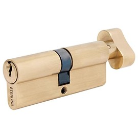 Sterling ETB3545V 5 Pin Euro Thumbturn Cylinder, Brass, 35x45mm