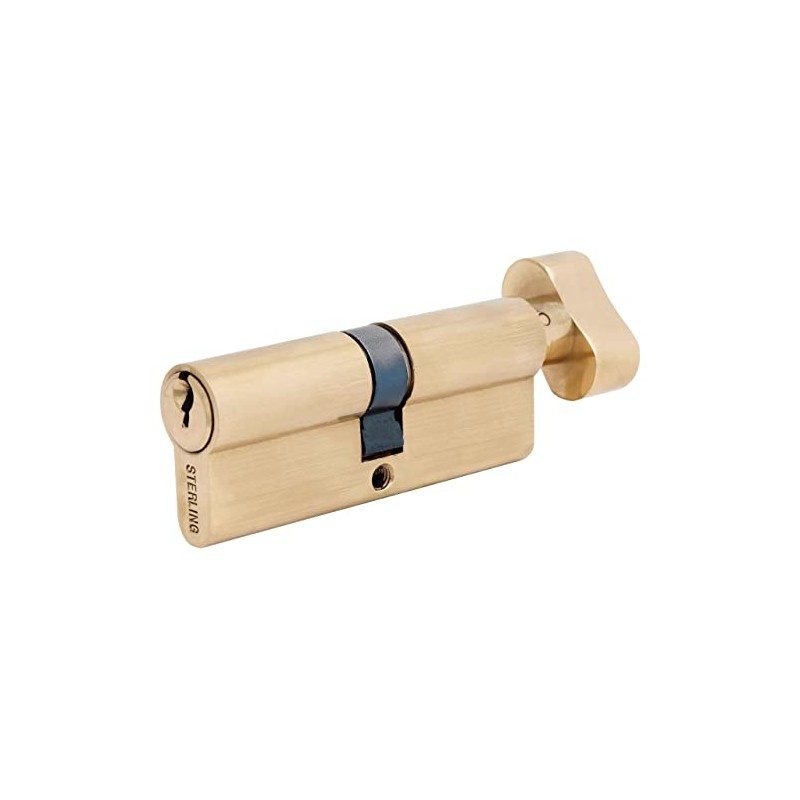 Sterling ETB3545V 5 Pin Euro Thumbturn Cylinder, Brass, 35x45mm