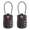 NAGE TSA Suitcase Locks, 3-Digit Security Luggage Locks, Travel Padlocks