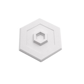 Prime-Line U 9275 5 In., Rigid Vinyl, White, Self Adhesive Concave Wall Protector (Single Pack)