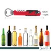 Waiter Corkscrew and Beer Bottle Opener Multifunction Tool (Red)