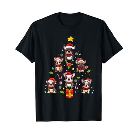 French Bulldog Merry Christmas Tree Dog Ornament T-Shirt
