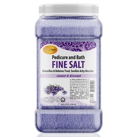 SPA REDI - Detox Foot Soak Pedicure and Bath Fine Salt, Lavender and Wildflower, 128 Oz - Made with Dead Sea Salts, Argan Oil, Coconut Oil, and Essential Oil, Hydrates, Softens and Moisturizes