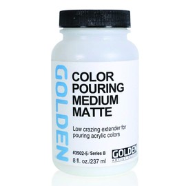 Golden Artist Colors Color Pouring Medium, Matte Finish, 8 Ounce Bottle (3502-5)
