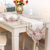 LeLehome 15 X 69 Inch Lace Table Runner, Flowers Embroidery