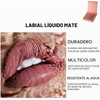 6 Colores Labiales Líquidos Mate Larga Duración Pintalabios