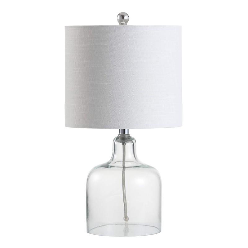 JONATHAN Y JYL1027A 19" Moroccan Blue Glass Table Lamp, Coastal