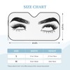 VunKo Front Window Car Sun Shade Windshield- Funny Female Eyes