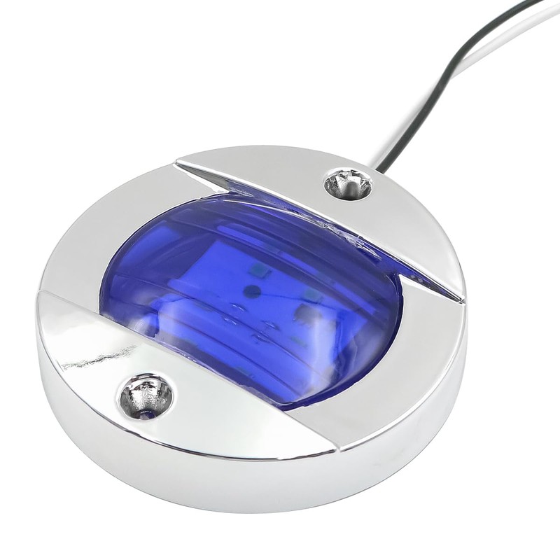 Hsthe Sea 4 Pack Boat Light 12V Round Marine Lamp
