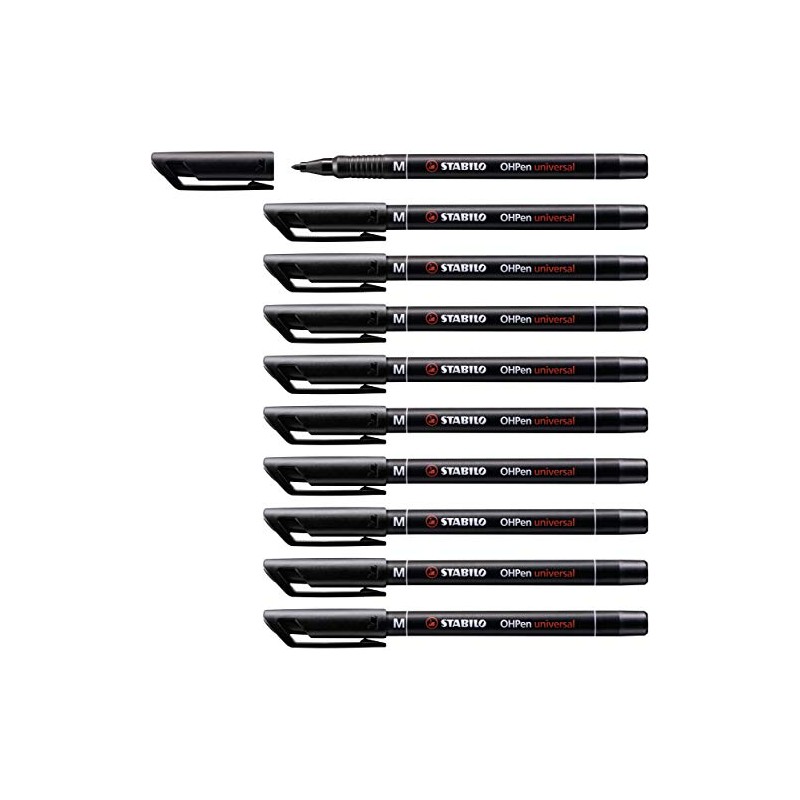 Stabilo OHPen universal permanent, 10 Pack - Marcador permanente (10