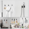 DAIRYCOF Coat Hooks, Black Clothes Hooks for Acoustic Panels, Zinc