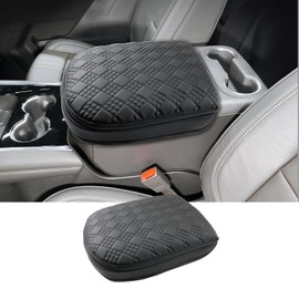 Coleya 2025 Chevy Suburban Center Console Cover for Chevy Suburban (LS/LT/RST/Z71/Premier/High Country), Comfy&Cushion Leather Suburban Armrest Cover 2025 Chevy Suburban Accessories (Padded)