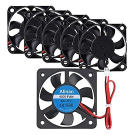Alinan 6pcs 4020 24V Brushless Cooling Fan 40 * 40 * 20MM Cable Length 30CM Dual Ball Bearing 2PIN Terninal