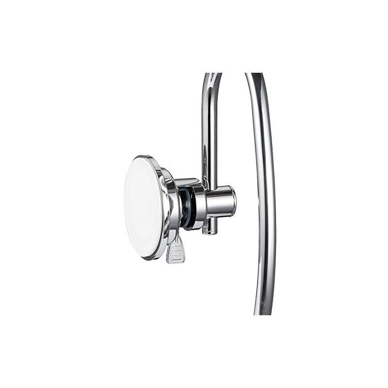 Modern Vacuum Suction Towel Holder for Bathroom - Chrome