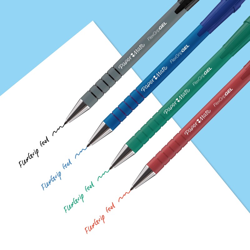 Paper Mate FlexGrip Gel Retractable Pens | Medium Point 0.7mm