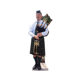 Cardboard People Bagpiper Life Size Cardboard Cutout Standup
