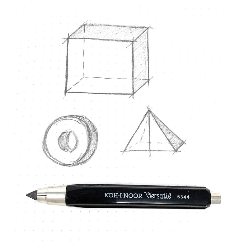 Koh-I-Noor 5344 Mechanical Pencil, Pack of 2, 5.6 mm Diameter,