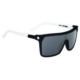Spy Optic Flynn 673016373129 Flat Sunglasses, One Size (Matte Ebony/Ivory Frame/Grey Lens)