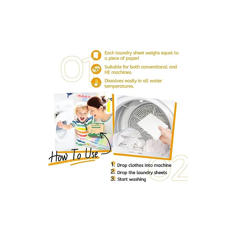 Laundry Detergent Sheets Up to 160 Loads, Amber Dusk -
