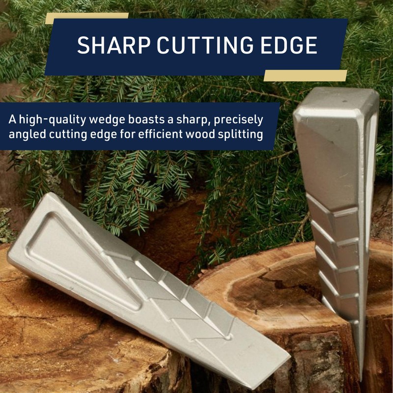 Kings County Tools Wood Splitting Wedge - German Hand-Forged Wood