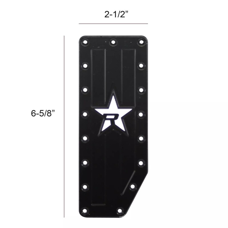 RBP BLACK METAL AUTOMATIC GAS/BRAKE COVER PEDAL PADS FOR TRUCK