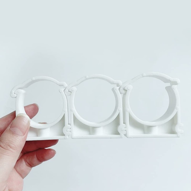 HLIWS 12PCS Inner Diameter 40mm,Plastic Water Pipe Fixed Clips,Tubing Clips,Universal