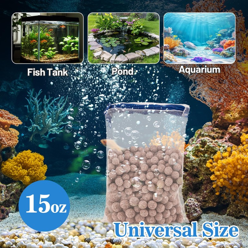 Sukh Ceramic Bio Balls - Fish Tank Sphere Filter Media