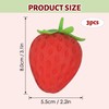3PCS Strawberry Squeeze, Giant Strawberry Squeeze, Soft Squeeze Strawberry Fidget