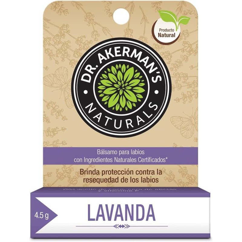 Bálsamo Labial Natural Humectante Protección para Labios DR. AKERMANS NATURALS