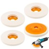 Wool Polishing Attachment, Angle Grinder, Pack of 4, 125 mm