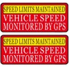 Speed Limit Car Sticker -Vehicle Speed is Monitored by GPS