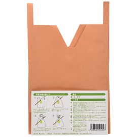 Isshiki Honten Fruit Bag Momo Orange #7 V Cut 79.1% Light Shielding Degree K-6 Pack of 50