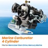 Black 3310-864940A01 Marine Carburetor For Mercruiser 3.0 L 2.5L 2