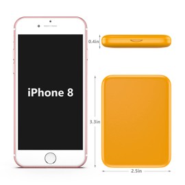 Kintion Pocket Mirror, 1X/3X Magnification LED Compact Travel Makeup Mirror, Compact Mirror with Light, Purse Mirror, Portable, Folding, Handheld, Small Lighted Compact Mirror for Gift, Yellow