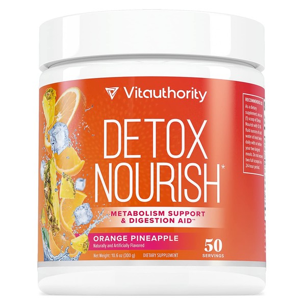 Nourishing Gut Cleanse and Detox Powder - Invigorating Gut Health Powder Detox Drink with Apple Cider Vinegar and Digestive Enzymes for Better Energy Digestion and Bloating Relief for Women and Men